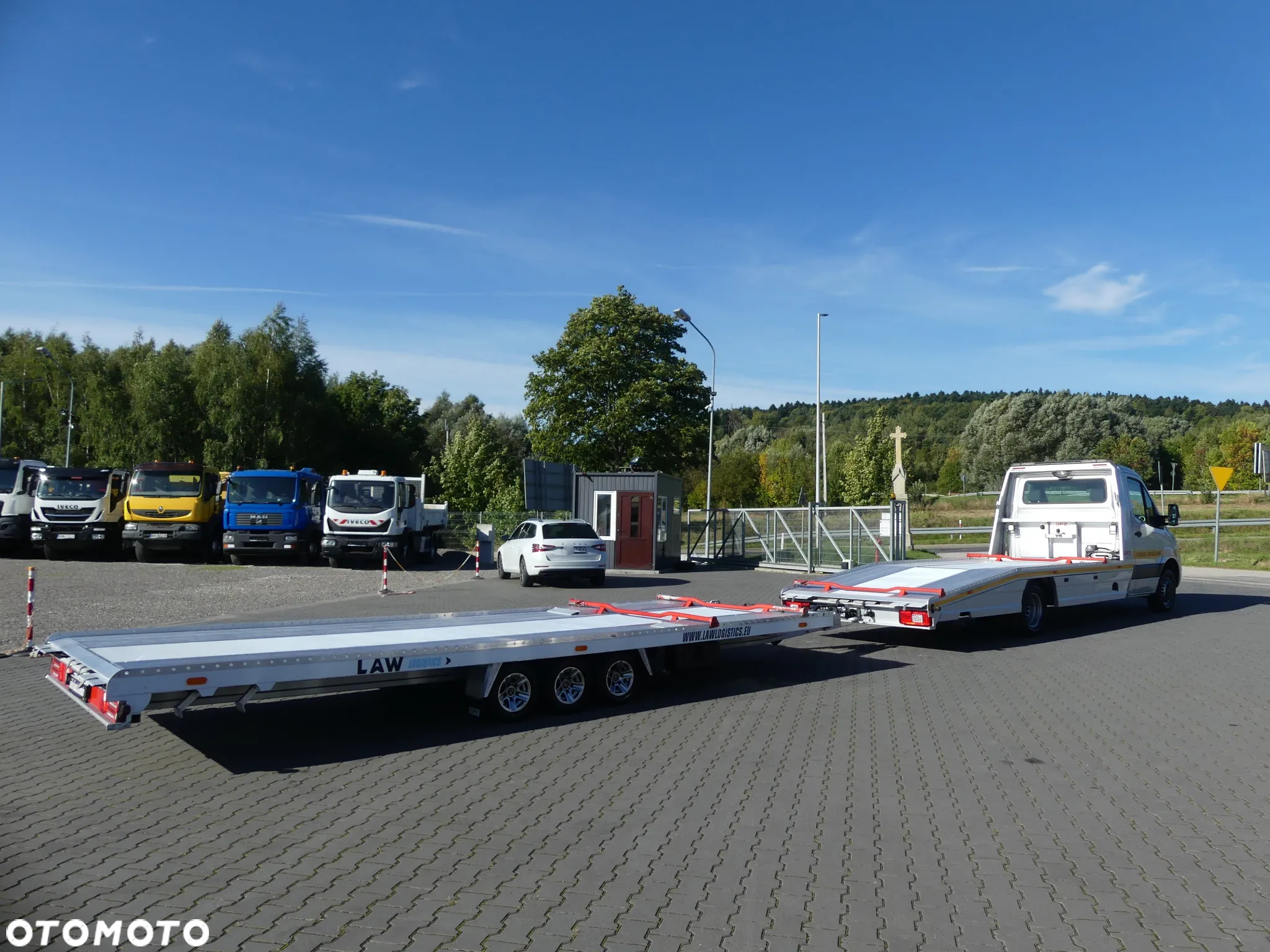 Mercedes-Benz SPRINTER 519 / LAWETA BFZ / ZESTAW / WCIĄGARKA / SUPER STAN / - 6