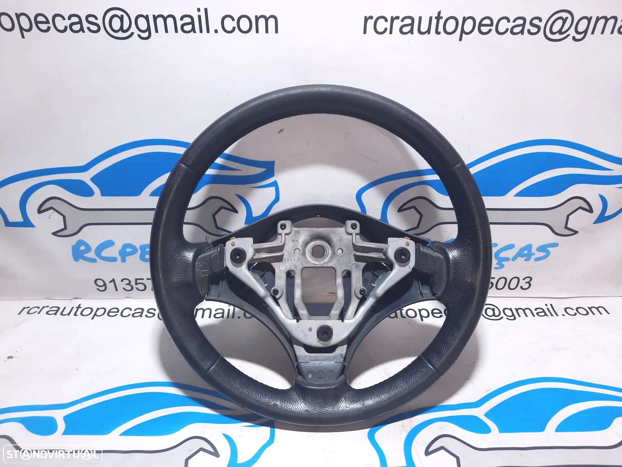 VOLANTE GUIADOR SMART FORFOUR 454 MR977533 PELE ORIGINAL - 1