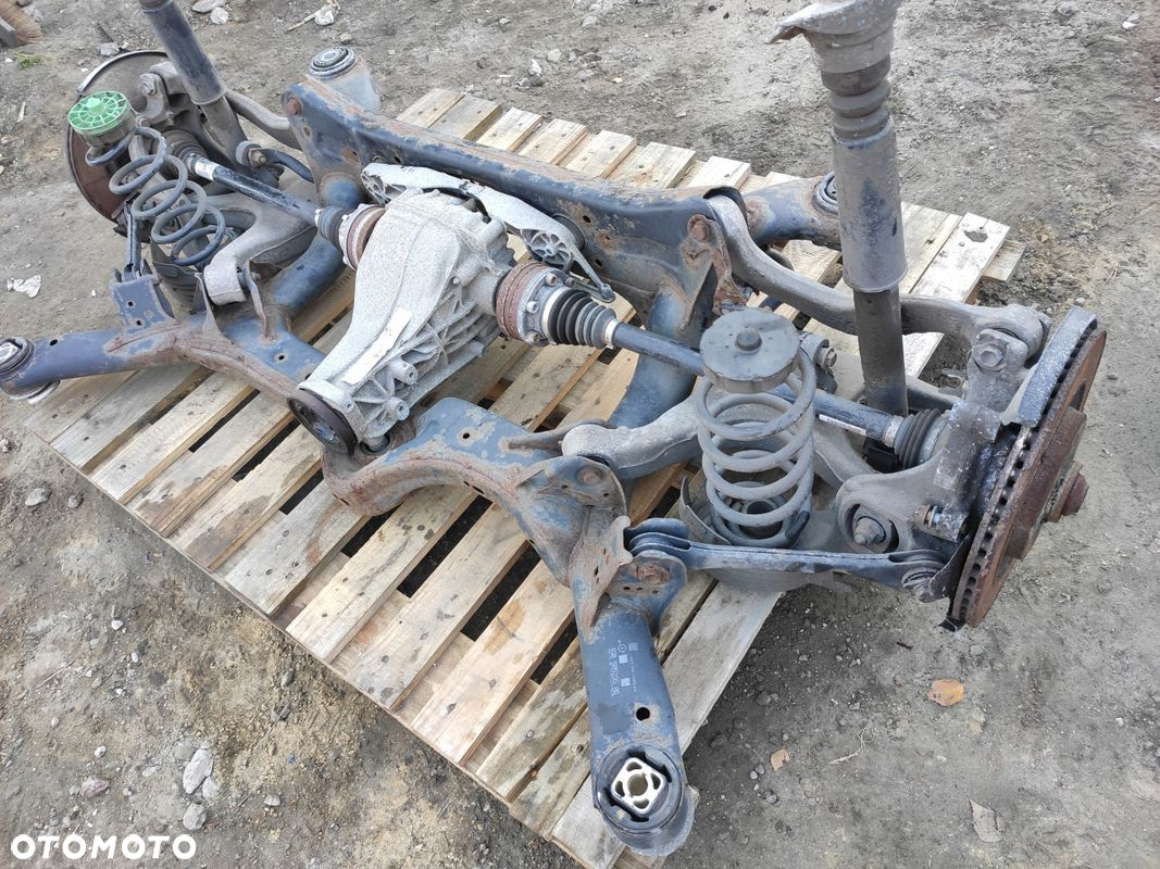 AUDI A7 4G 3.0 TDI WÓZEK ZAWIESZENIA TYLNY SANKI TRAWERS RAMA TYŁ BDB STAN - 2