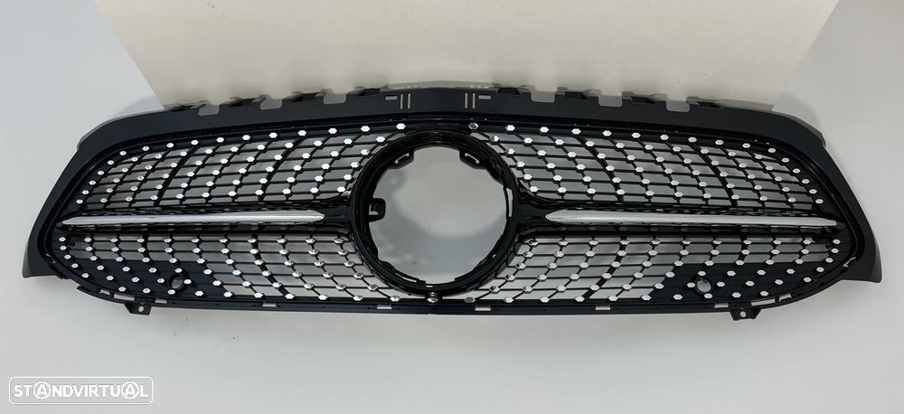 Grelha Frontal Mercedes Classe A W177 Look Diamond Black - 1