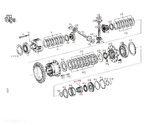 Dyferencjał ZF F712301020010 F514300020440 Fendt 712 Vario - 12