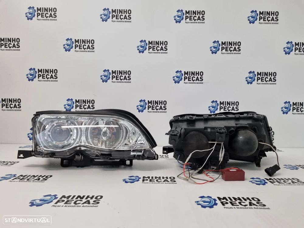 Faróis Angel Eyes CCFL BMW (E46) Facelift Angel Eyes em Branco - 6