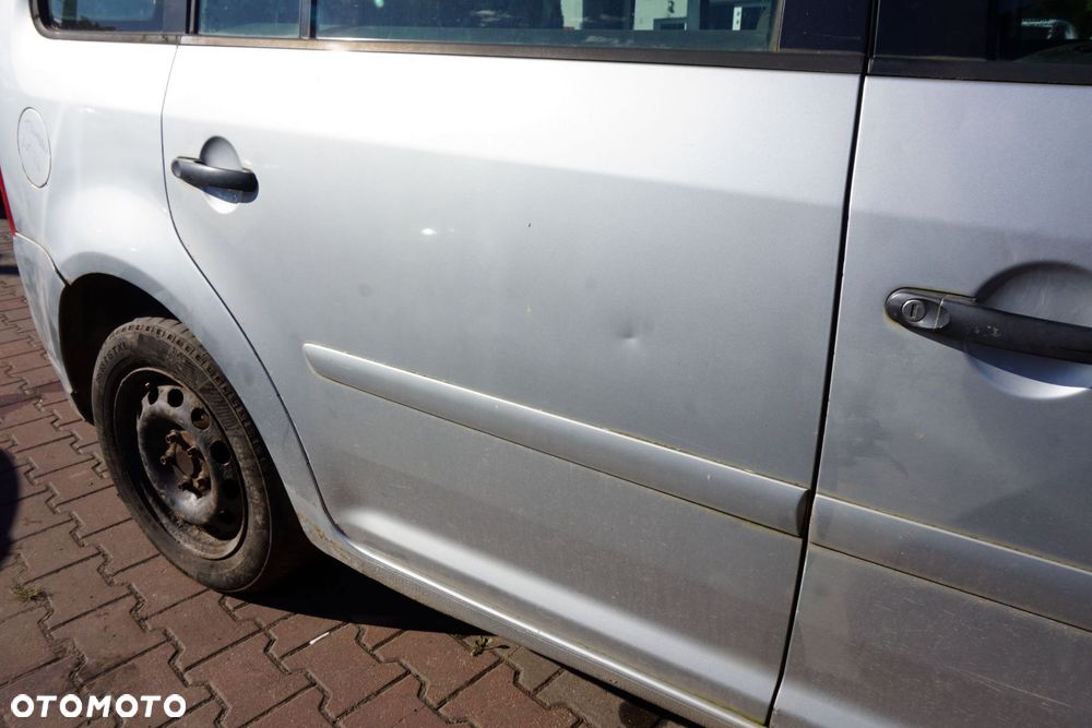 DRZWI TYLNE LEWE TOURAN I 1T LA7W  SREBRNY VOLKSWAGEN 2003-2006 - 4
