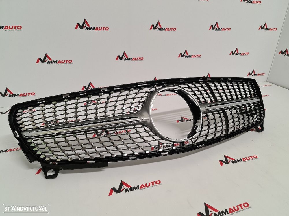 Grelha Frontal Mercedes A W176 Facelift Diamond Silver - 2