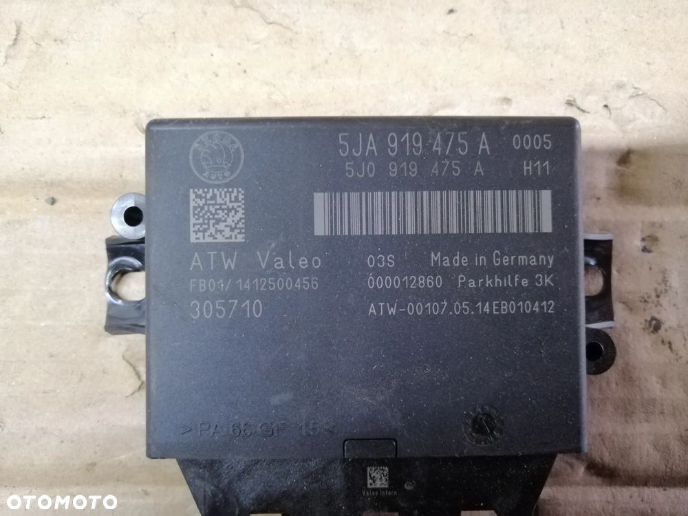 Skoda Rapid moduł parkowania PDC 5JA919475A - 2
