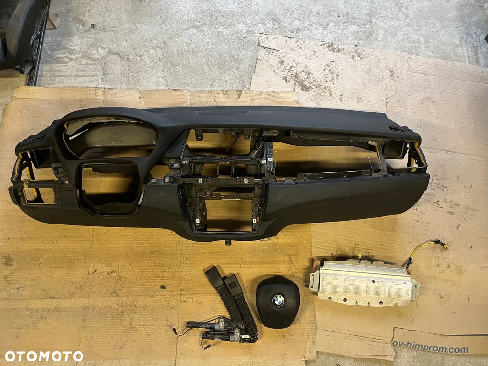 BMW X5 E70 DESKA ROZDZIELCZA KOKPIT KONSOLA AIRBAG NAPINACZE ORYGINAŁ KOMPLET - 3