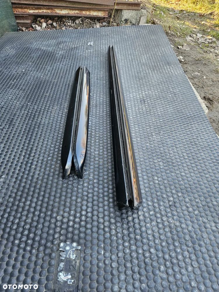 Listwa Listwy Drzwi S-Line Dolne Czarne Komplet Audi A4 B6 B7 Oryginalne - 32