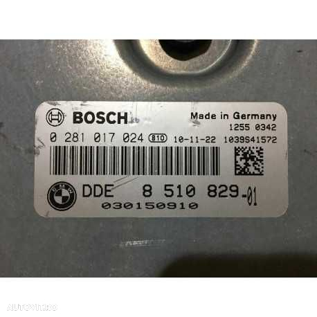 ECU Calculator motor Bmw 320D DDE8510829 0281017024 EDC17C41 - 2