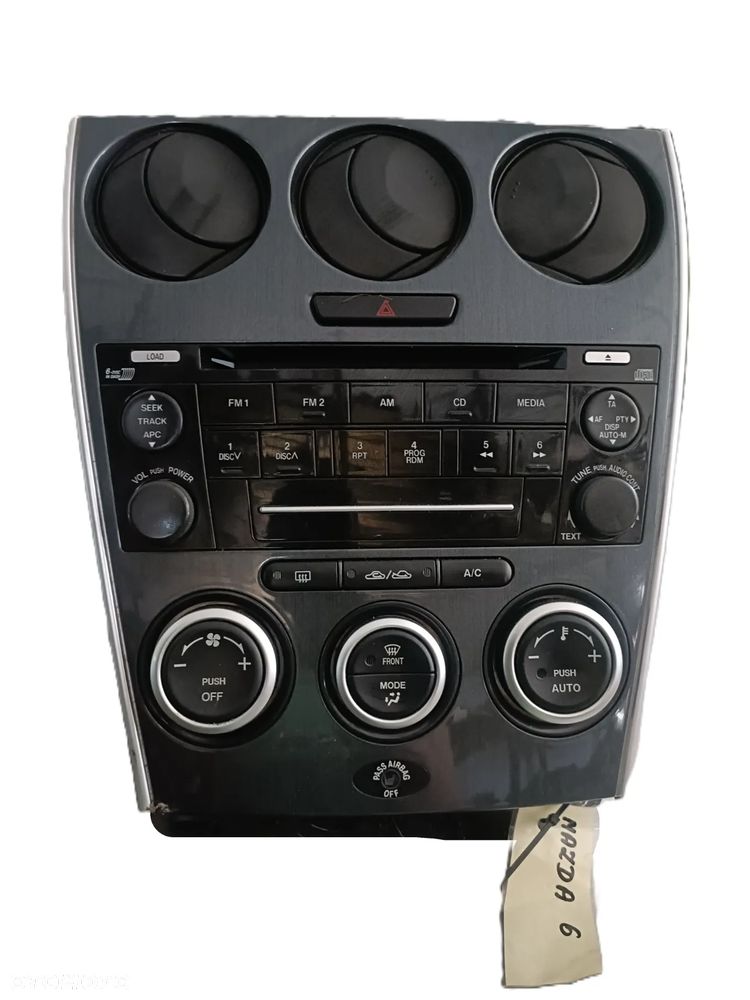 MAZDA 6 I 02-08 GG/GY LIFT panel nawiewu klimatyzacji CQ-EM4570AK radio radioodtwarzacz radioodbiornik GP9E66DSX * - 1