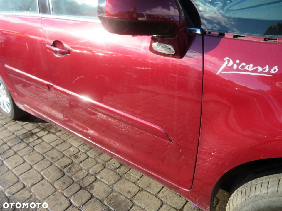 DRZWI PRZEDNIE PRAWE C4 GRAND PICASSO I KHLD 9004Y0 9004AE CZERWONY BURLAT CITROEN 2006-2010 - 4