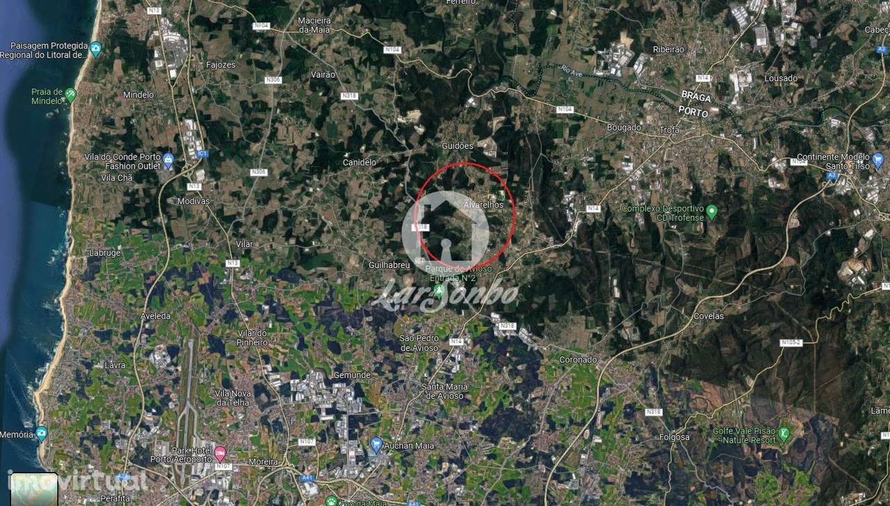 Terreno plano de construção para moradia em Alvarelhos, Trofa - Grande imagem: 4/9