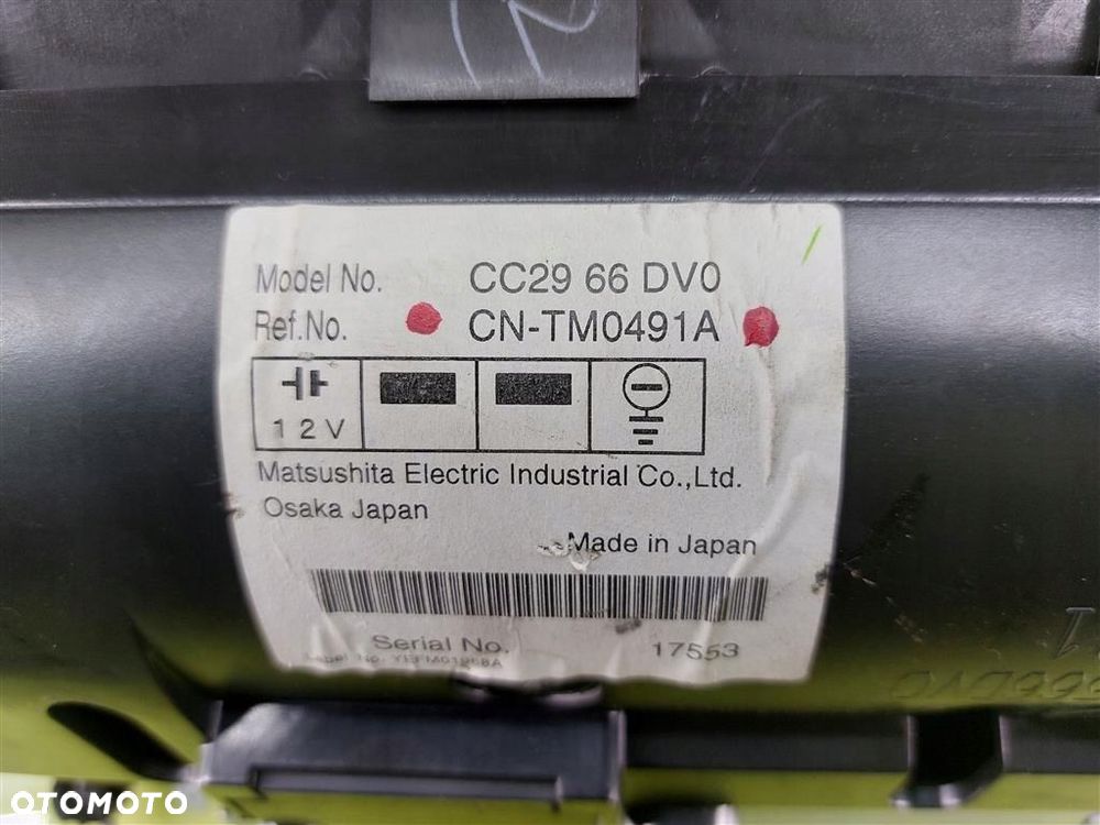 Wyświetlacz monitor NAVI Mazda 5 I 2007-2010  MATSUSHITA ELECTRIC CNTM0491A - 7
