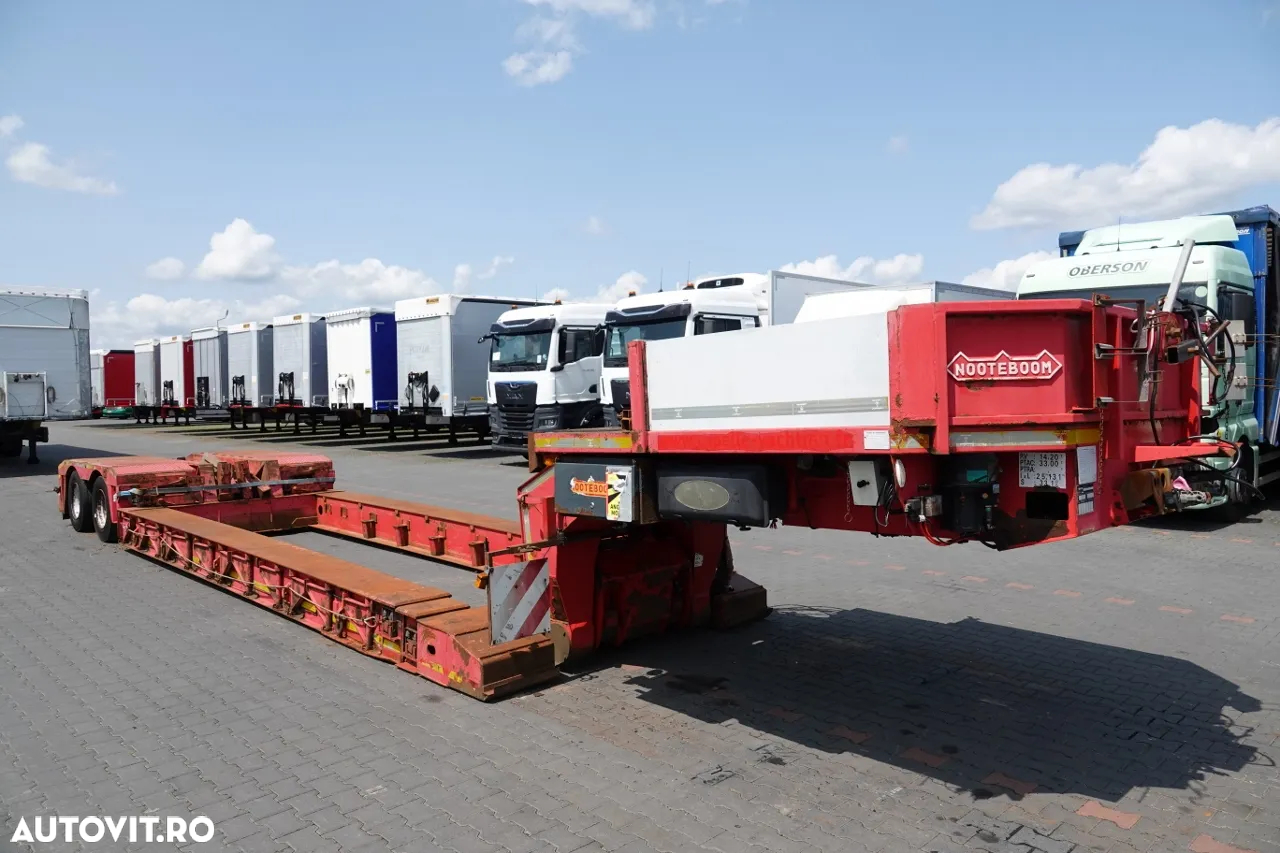 Nooteboom TIEFBET DETASABILE / ȘASIU JOS / EXTENSIBIL / OSI DE DIRECȚIE / Lungime 22 m / PORTATOR / TROLIU - 34