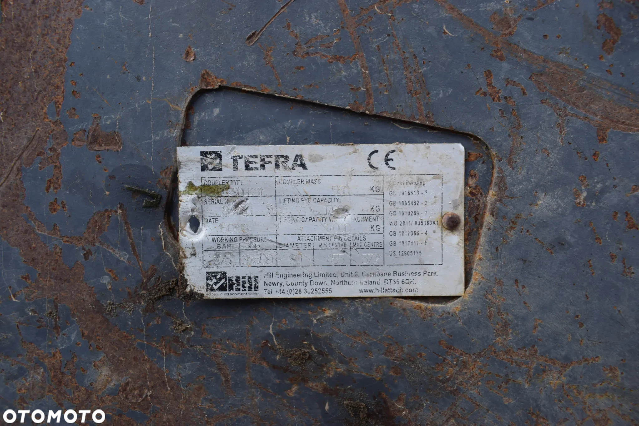 szybkozłącze hydrauliczne Tefra do Komatsu PC290 - 9