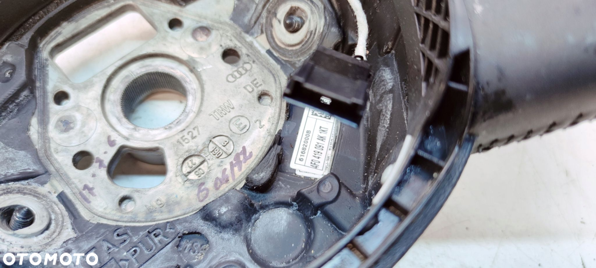 KIEROWNICA SKÓRA MULTIFUNKCJA ŁOPATKI AUDI A4 A6 C6 A8 4F0419091AK 1KT *77* - 8