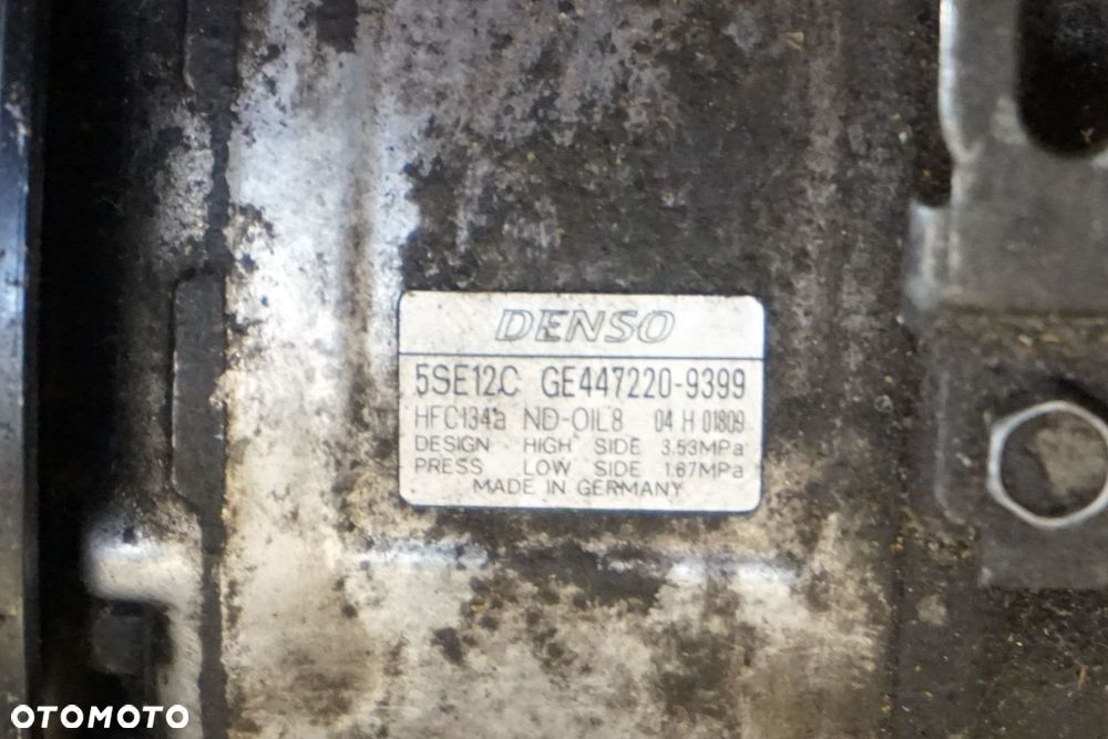 KOMPRESOR KLIMATYZACJI SPRĘŻARKA AVENSIS II T25 LIFT 2.0 D4D 447220-9399 TOYOTA 2006-2009 - 3