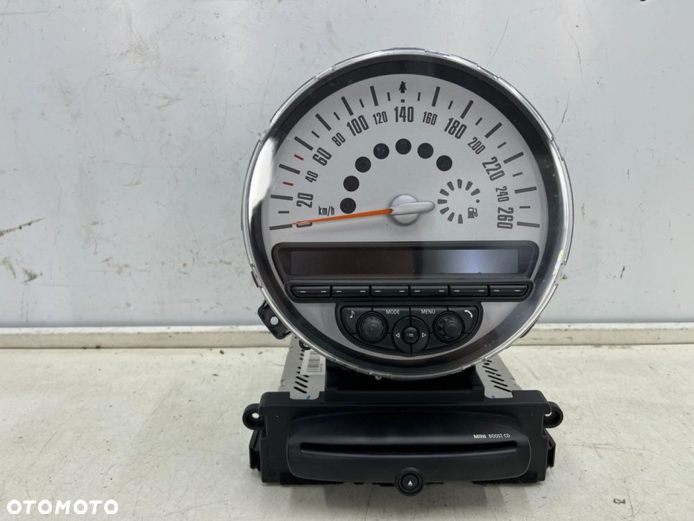 Licznik Mini Cooper One Clubman R55 R56 R57 R58 R59 R60 R61 07-14r. zegary RADIO CD wyświetlacz - 1