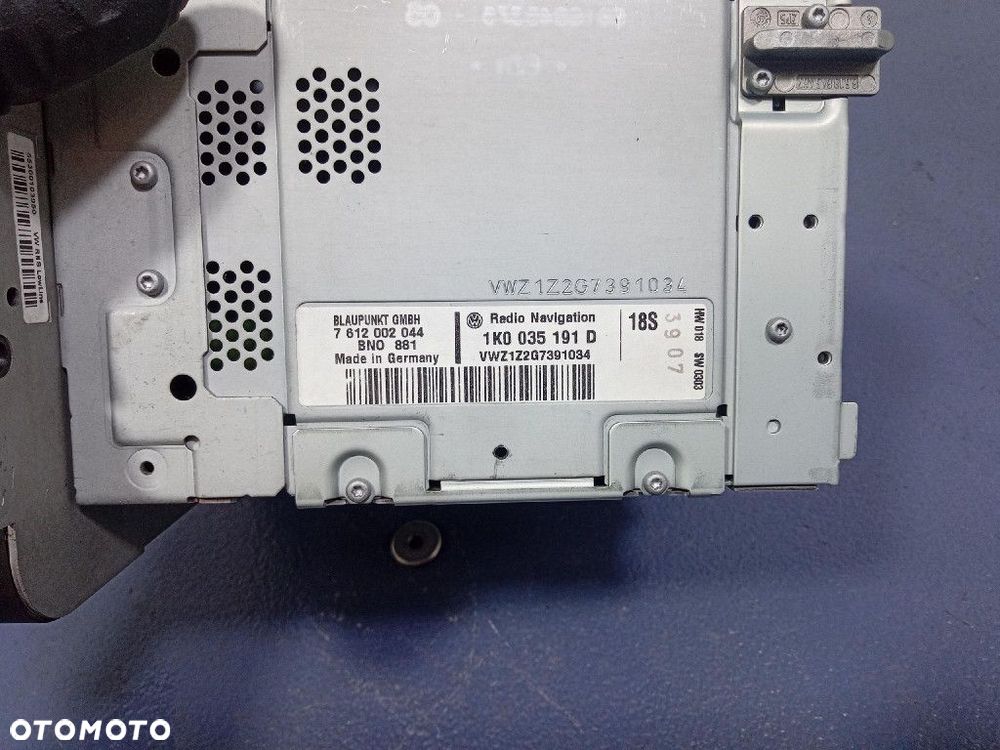 VW PASSAT B6 05-10 RADIO CD FABRYCZNE 1K0035191D - 7