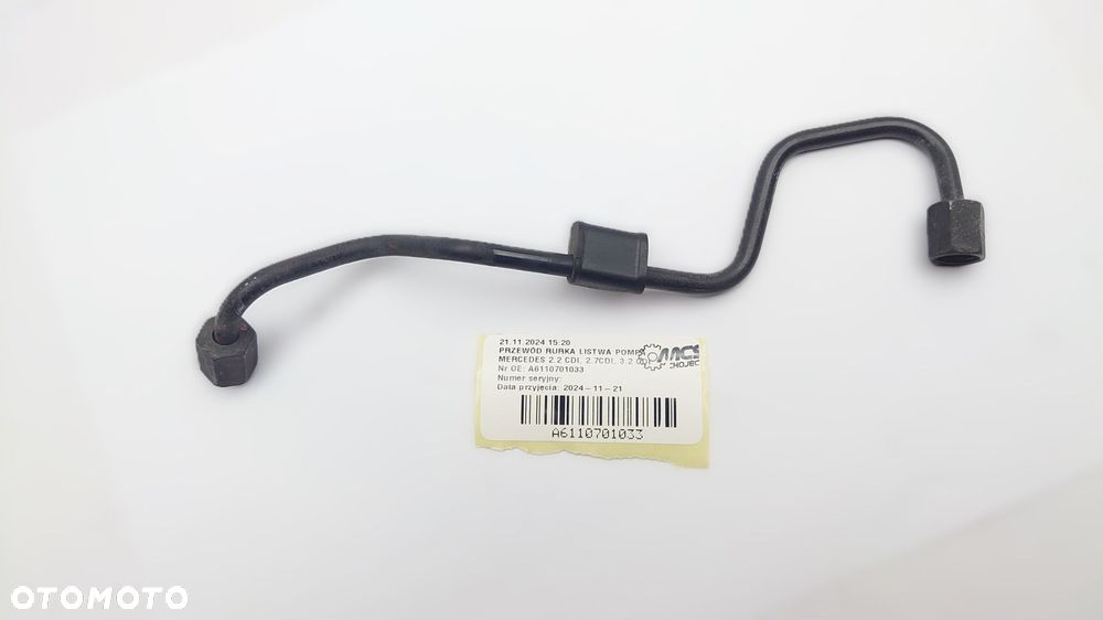 PRZEWÓD RURKA LISTWA POMPA MERCEDES 2.2 CDI, 2.7CDI, 3.2 CDI A6110701033 - 3