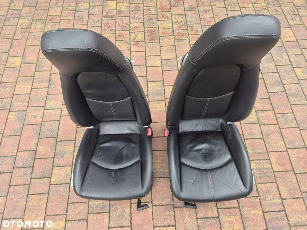 fotel prawy lewy czarny 2szt porsche boxster 987 - 1