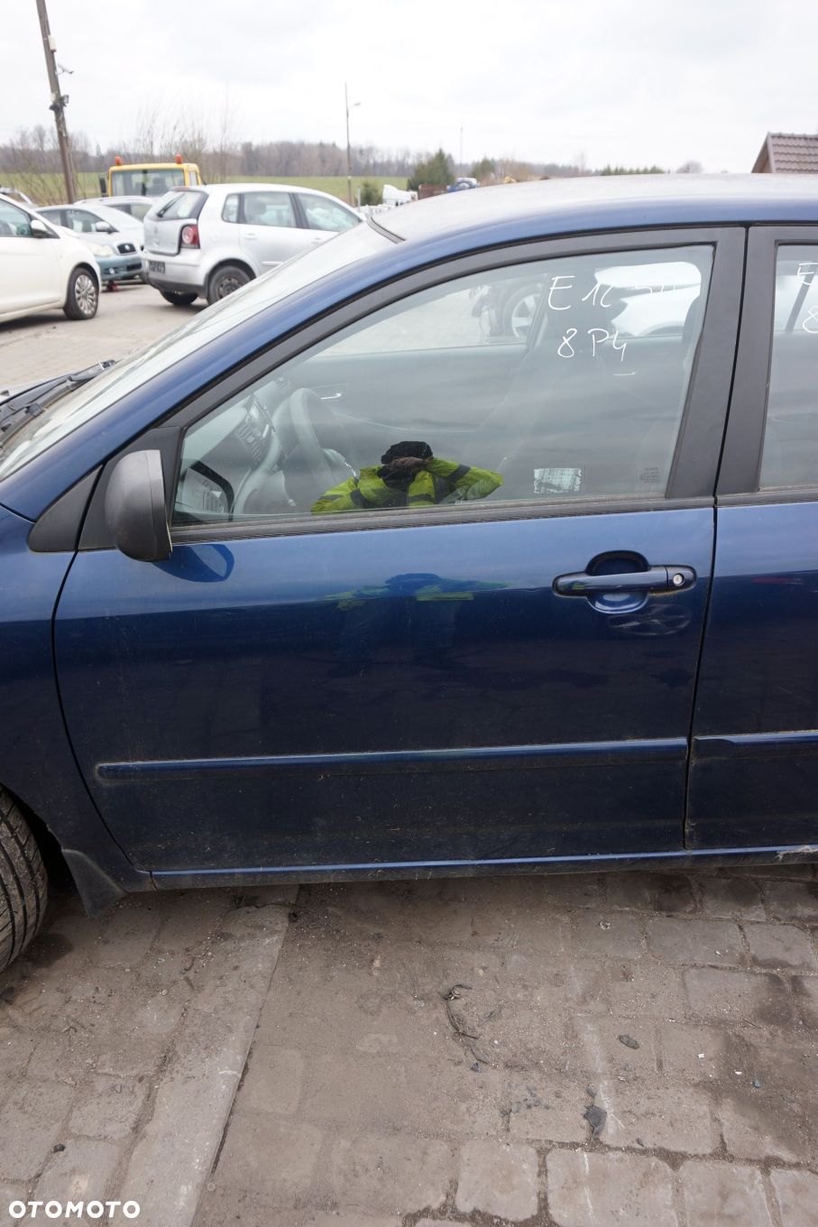 DRZWI PRZEDNIE LEWE COROLLA E12 LIFT 5D HB 8P4  GRANATOWY TOYOTA 2004-2007 - 1