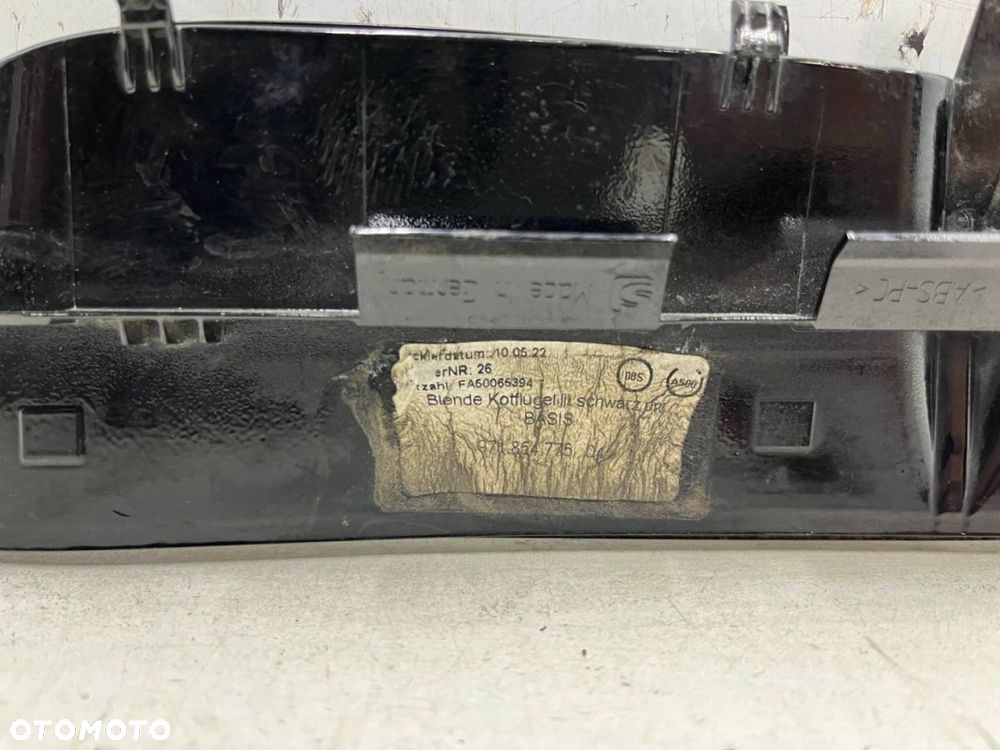 Listwa Porsche Panamera II 971 16-23r. LEWA kratka błotnika zaślepka nakładka 971854775 - 10