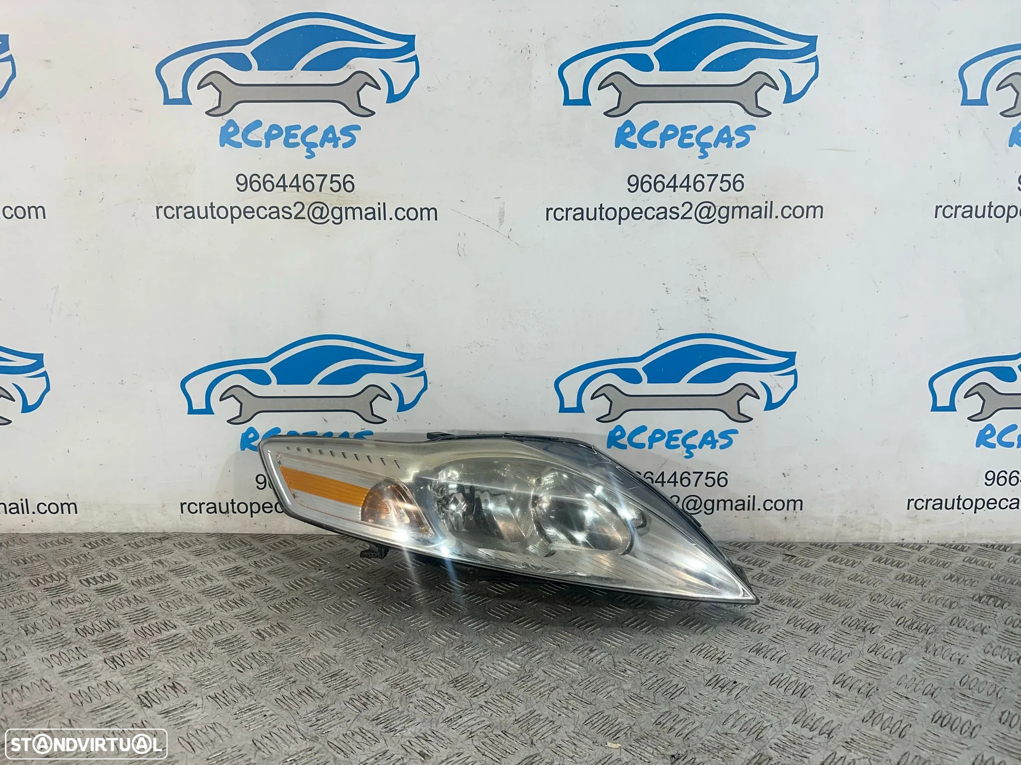 .Conjunto Oticas Faróis Frontal Frente Esquerda Direita Original Halogénio Ford Mondeo 4 MK4 2006 - 2014 7S71-13W030-BK 7S71-13W029-BH - 6