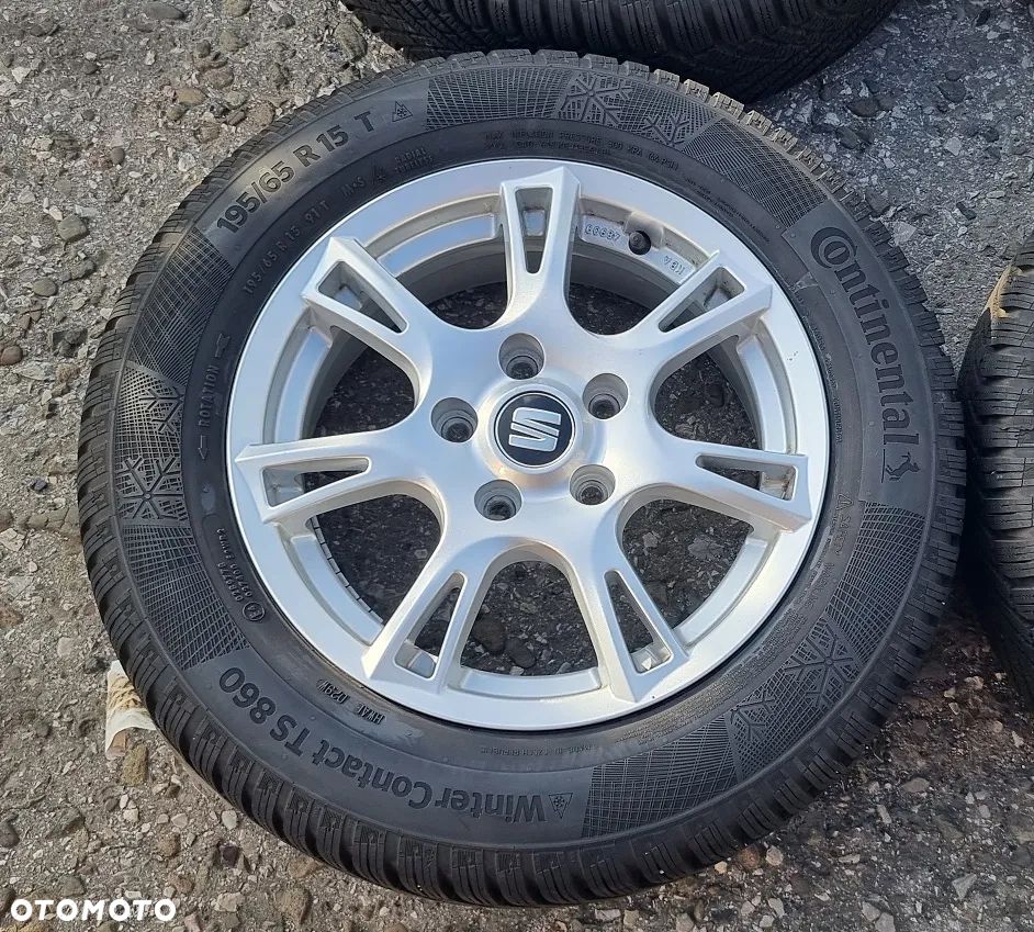 4x koła felgi opony zima Seat Leon Ateca VW Skoda Audi  195/65/15 Continental WinterContact TS 860 195/65R15 5x112 - 2