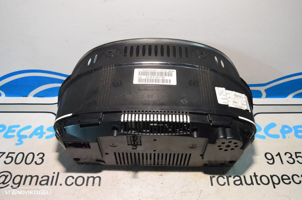 QUADRANTE MOSTRADORES PAINEL INSTRUMENTOS BMW MILHAS INGLES 62119153756 9153756 110080213 110080840 6965359 A2C53103634 BMW SERIE 5 E60 530D 24V 231CV M57D30 306D3 E61 - 13