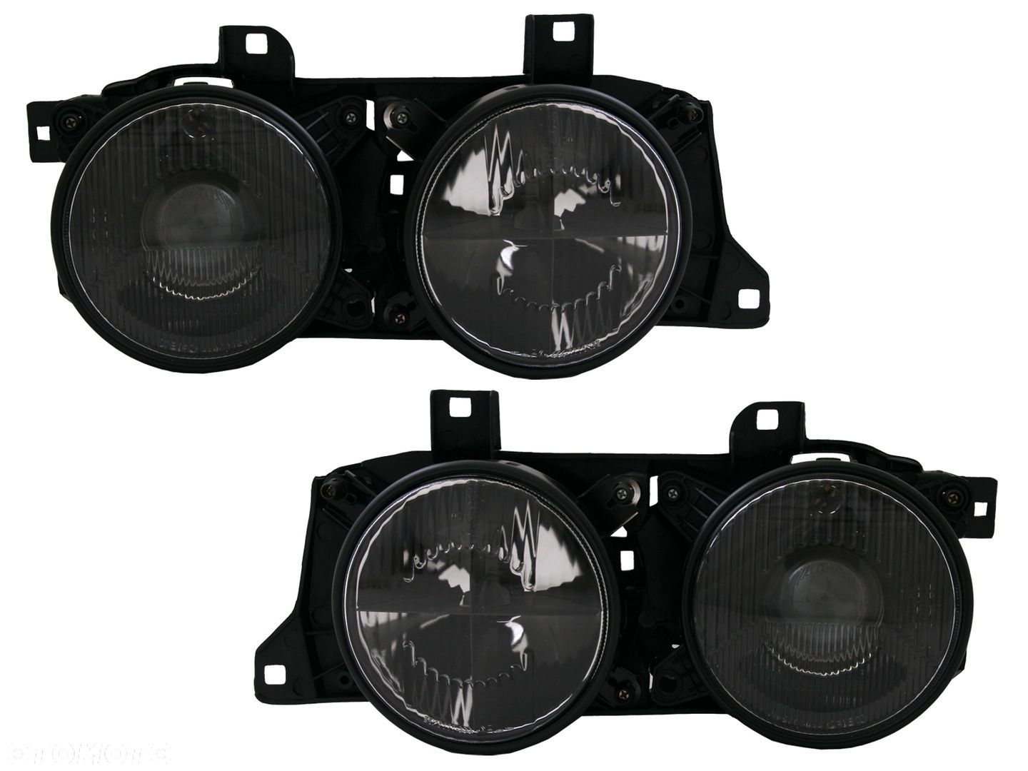 REFLEKTOR LAMPA BMW 5 E34 7 E32 BLACK KRZYZ HELLA - 1