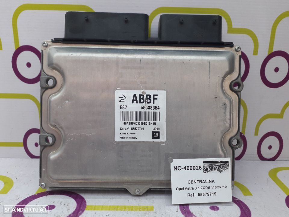 Centralina Opel Astra J 1.7 CDti 110 Cv de 2012 - Ref: 55579719 - NO400026 - 1