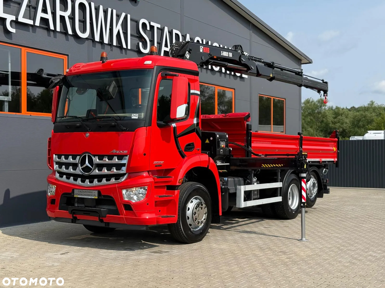 Mercedes-Benz AROCS 2532 // E6 // wywrotka 3-Stronna + HIAB HIDUO 158 B-2 // 6x2 6x4 HDS żuraw kran crane kiper kipper // Actros Antos - 24