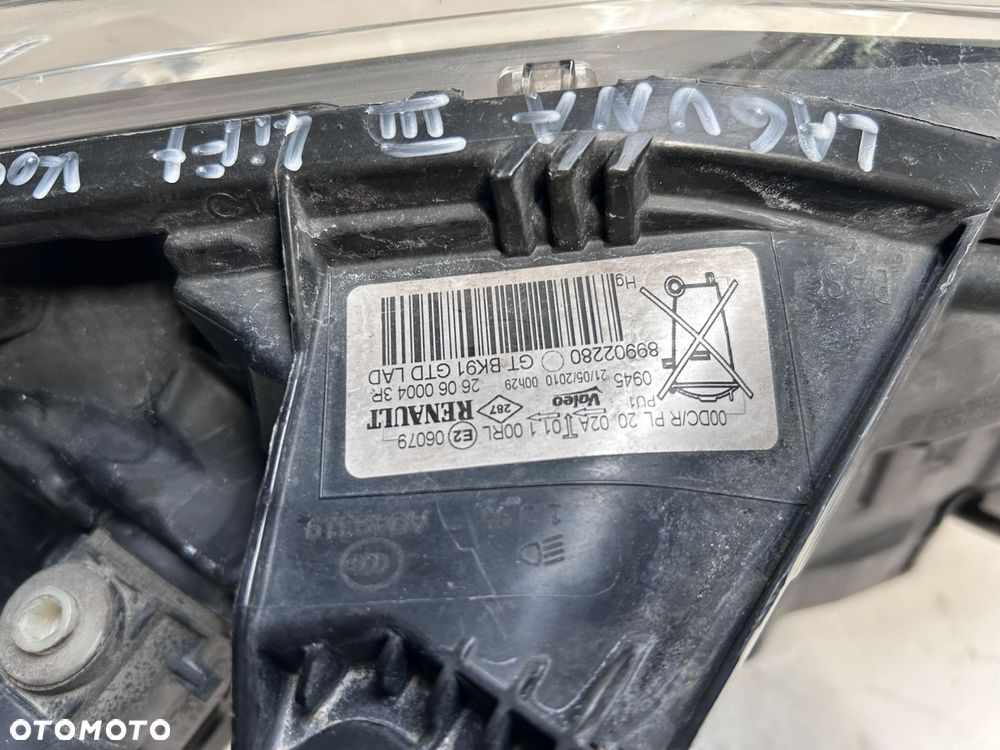 Reflektor lewy Renault Laguna 3 lift xenon - 4