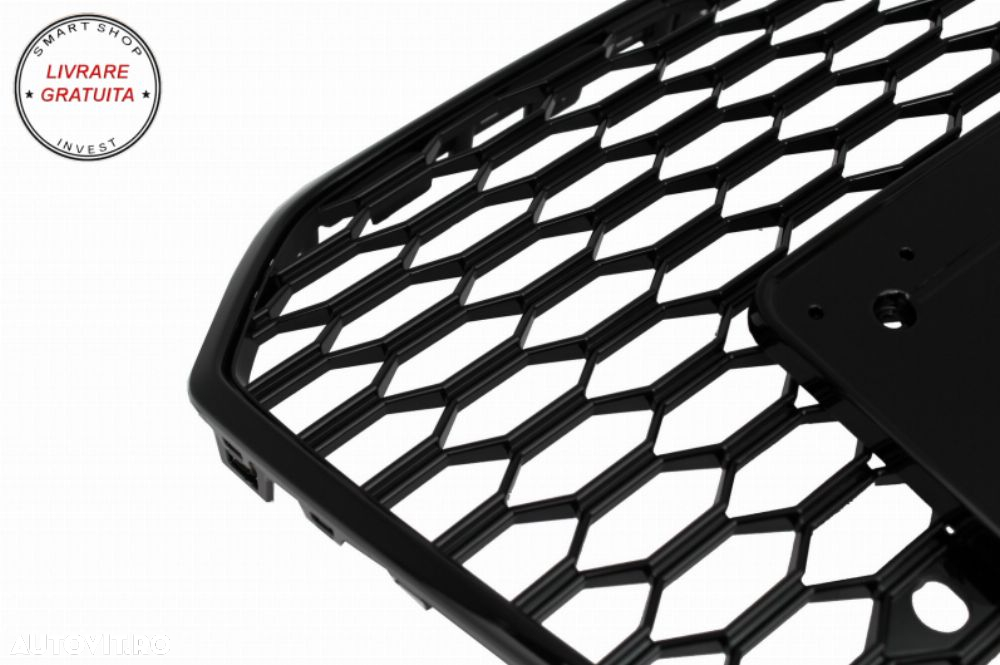 Grila Bara Fata cu Faruri Full LED Semnalizare Dinamica Secventiala Audi A6 4G RS6- livrare gratuita - 4