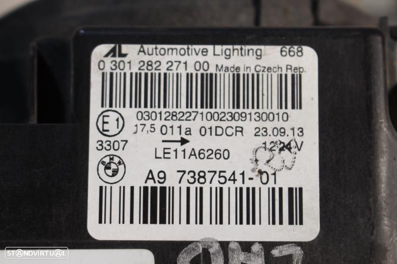Ótica / Farol Esquerdo Bmw 4 Gran Coupe (F36)  7387541 / 03012827100 / - 8