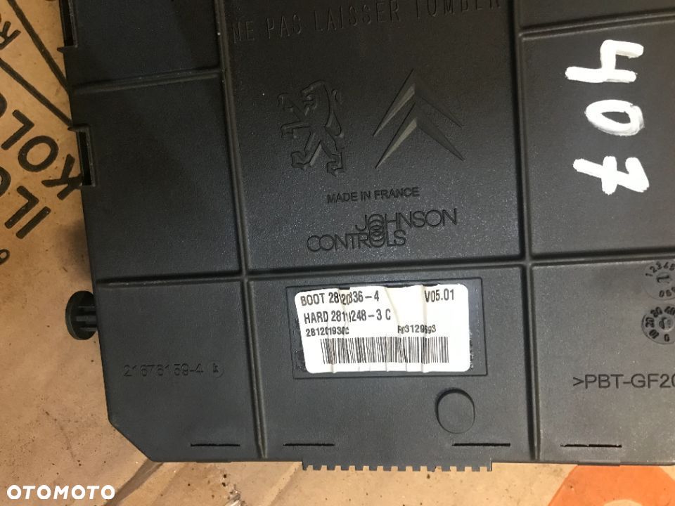 MODUŁ BSI STEROWNIK PEUGEOT 407 CITROEN 966405908001 - 4