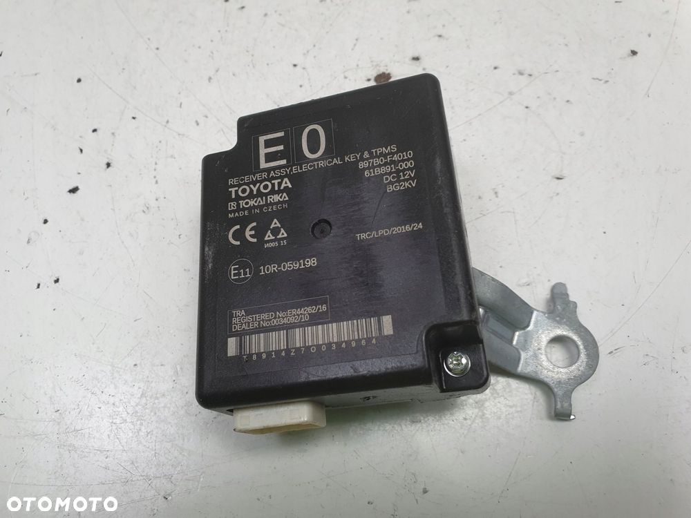 Toyota C-HR CHR MODUŁ CIŚNIENIA KÓŁ TPMS Sterownik 897B0-F4010 - 1