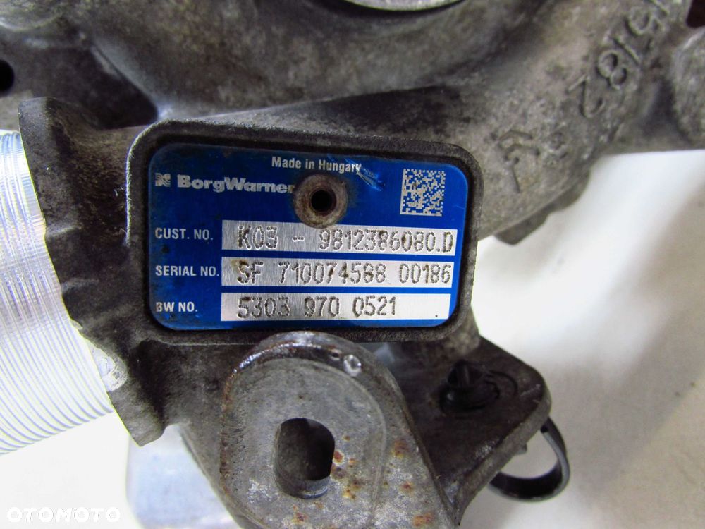 PEUGEOT BOXER JUMPER E6 14-24 2.0 BLUEHDI 130 KM TURBO TURBOSPREZARKA 9812386080D 9812386080 - 6