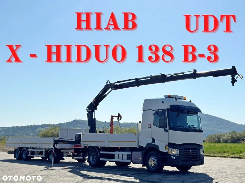 Renault C 440 * HIAB X-HIDUO 138 B-3 / PILOT + PRZYCZEPA* STAN BDB - 1