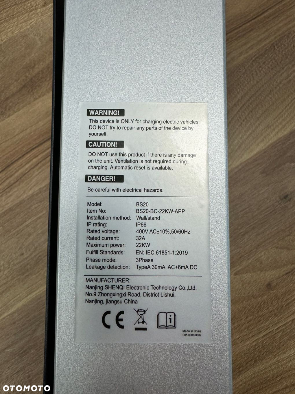 WALLBOX ŁADOWARKA DO SAMOCHODÓW ELEKTRYCZNYCH BESEN BS20-BC-22KW-APP 22 KW - 6