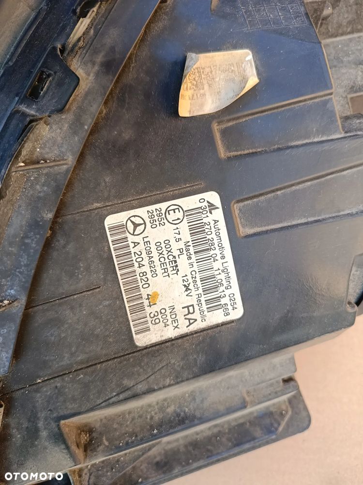 Bi-xenon przedni prawy LED Mercedes C klasa C- klasa W204 lift lampa prawa A2048204439 - 6