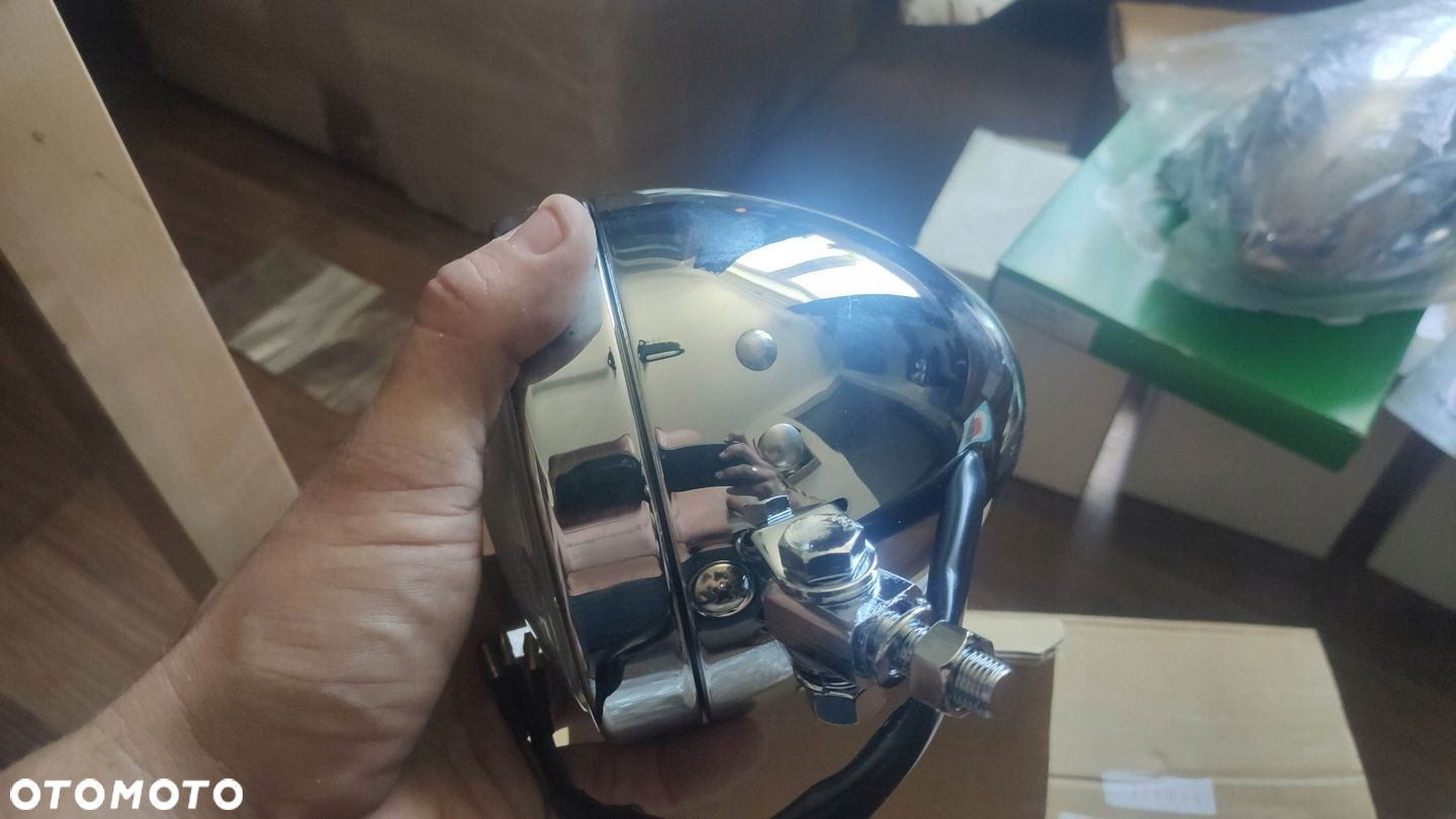 LAMPA CHROM PRZÓD LIGHTBARY 13 CM HARLEY CHOPPER - 2