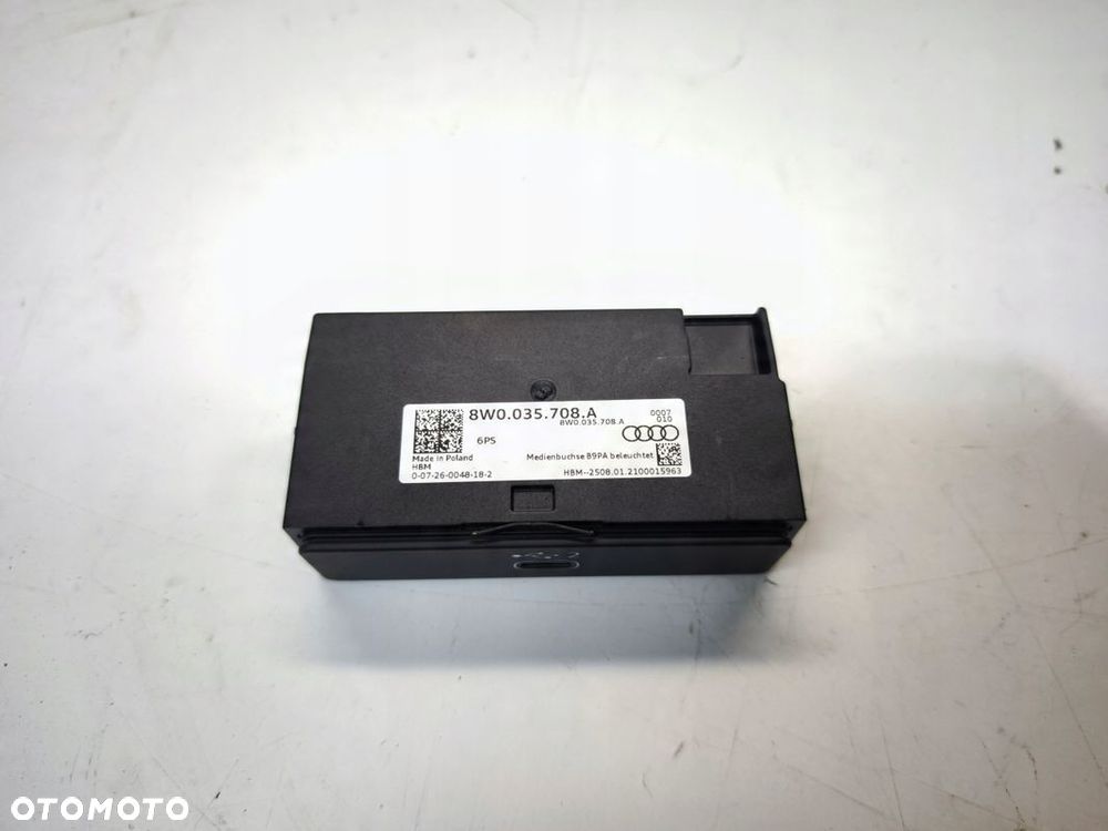 GNIAZDO PORT USB C ŁADOWARKI AUDI A4 B9 LIFT A5 8W 8W0035708A - 2