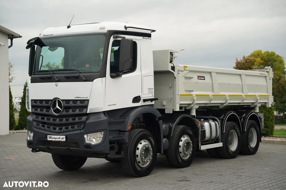 Mercedes-Benz AROCS 3240 / 8x4 / BASCULANTĂ - 5,7 M / OBLON LATERAL HIDRAULIC / AUTOMAT / EURO 6 / - 13