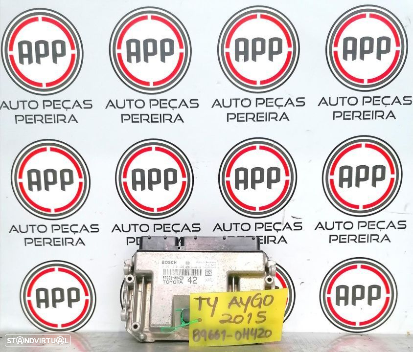 Centralina motor Toyota Aygo, Citroën C1, Peugeot 108 1.0, referência 0261S10409, 89661-0H420. - 3