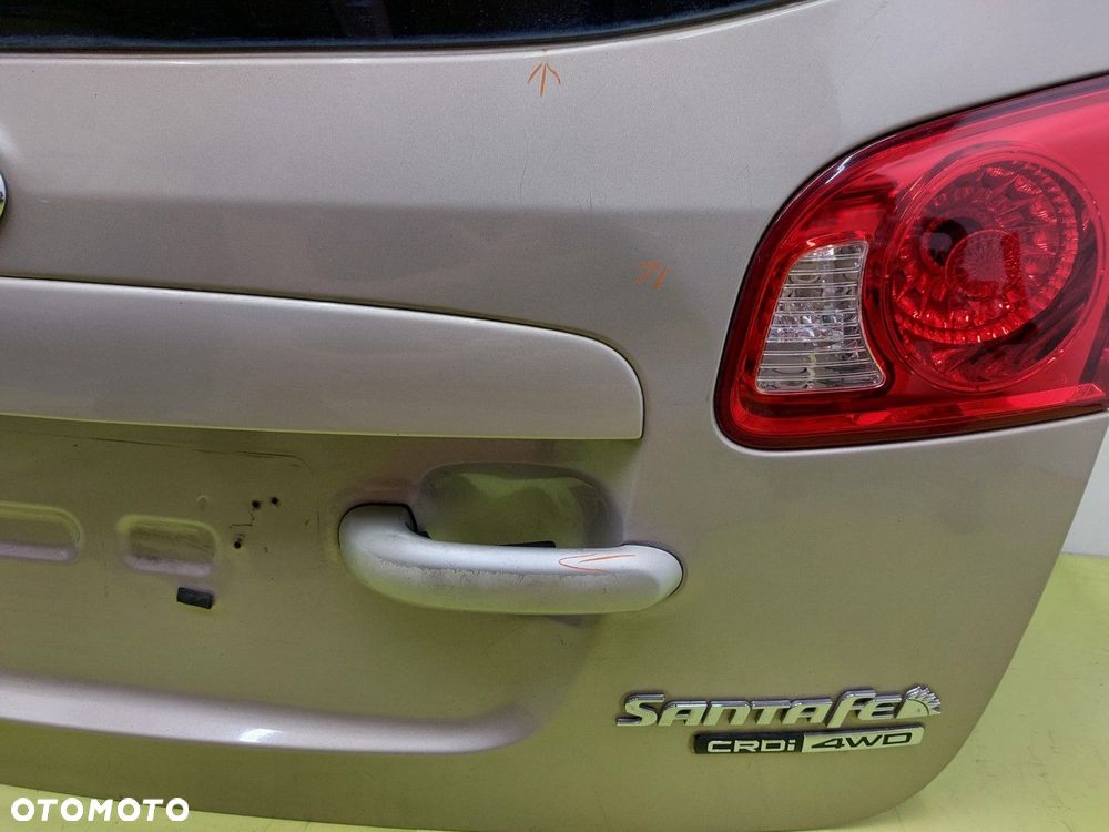 Klapa tył tylna HYUNDAI SANTA FE II 2006-2009 SATIN BEIGE ZŁOTY BEZ KOROZJI - 4
