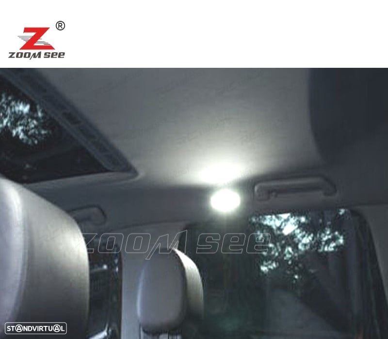 KIT COMPLETO DE 18 LÂMPADAS LED INTERIOR PARA VOLKSWAGEN VW TOUAREG I 7LA 7L6 7L7 2002-2009 - 4