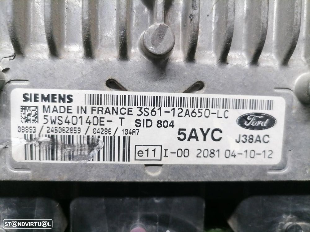 CENTRALINA MOTOR UCE FORD FIESTA V 2005 -5WS40140E - 3