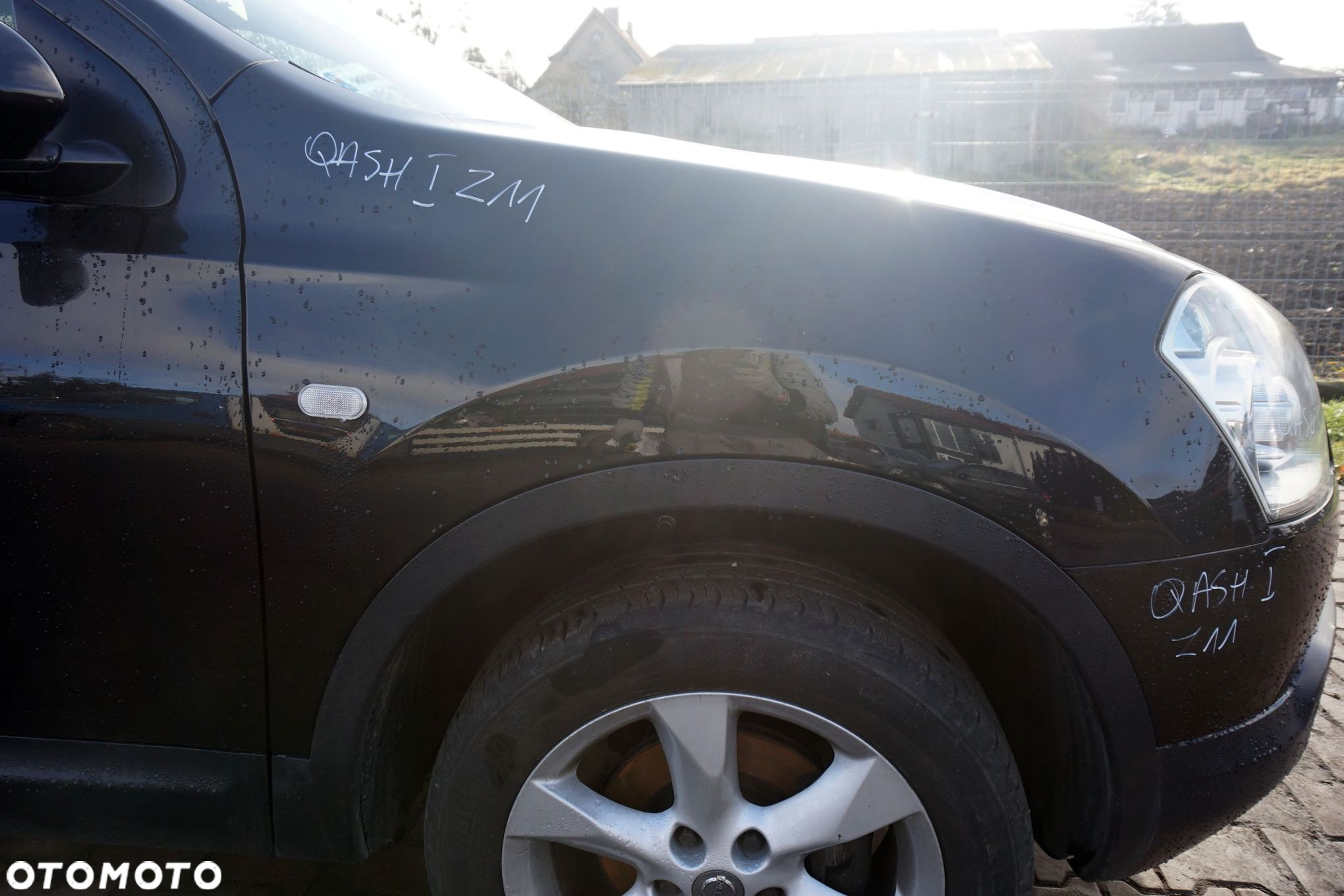 MASKA ZDERZAK BŁOTNIKI LAMPY QASHQAI I J10 Z11  NISSAN 2006-2009 CZARNY PRZÓD KOMPLETNY - 16