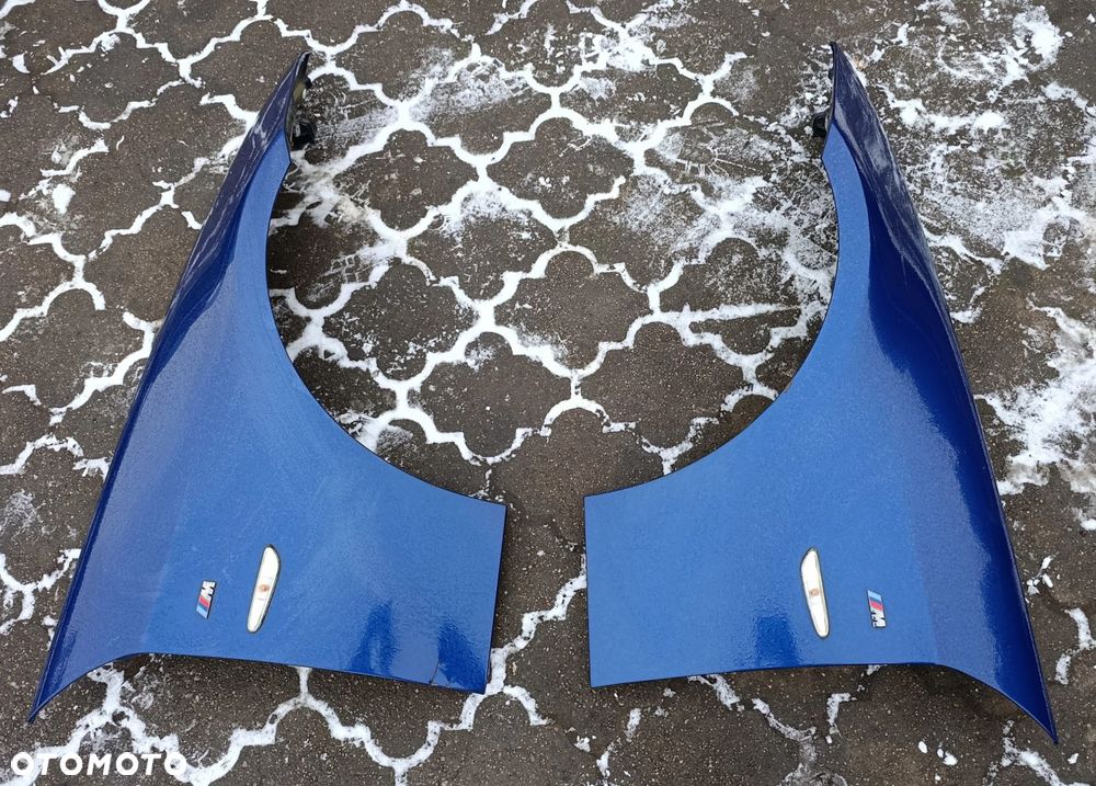 BMW E91 błotnik przedni przód lift kolor LE MANS BLAU METALLI - 2